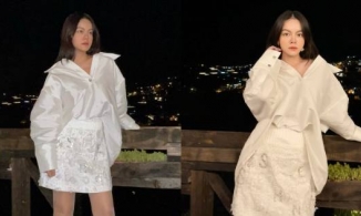 Phạm Quỳnh Anh lên đồ rộng vẫn không che được vòng hai 'lùm lùm'