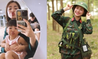 Mải vui với đồng đội ở 'Sao nhập ngũ', Hòa Minzy bị dân mạng chất vấn: Đi vậy rồi ai chăm con?
