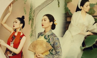 Lệ Quyên hóa nàng thơ trong trang phục cổ điển