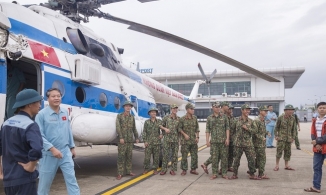 Sư đoàn 372 sẵn sàng điều động 7 trực thăng vào miền Trung chống bão