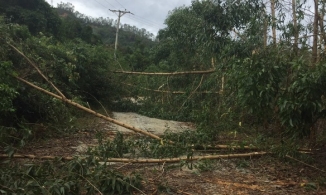 Đường 71 lại sạt lở, ngăn cản việc tìm kiếm tại thủy điện Rào Trăng 3