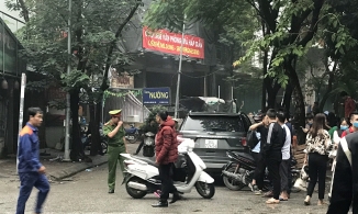 Cháy nhà hàng lẩu ở Cầu Giấy Hà Nội