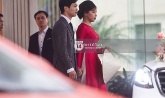 Công Phượng - Viên Minh đan tay tình tứ lên xe “Mẹc” 7 tỷ chuẩn bị đến địa điểm hôn lễ