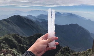 Không khí lạnh tăng cường, Fansipan rét 0 độ C, xuất hiện băng giá