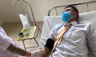 Đang làm nhiệm vụ, trung úy CSGT vẫn hiến máu máu cứu một em học sinh qua cơn nguy kịch