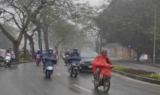 Thời tiết 14/3: Khu vực Bắc Bộ trời mát mẻ, có mưa phùn rải rác