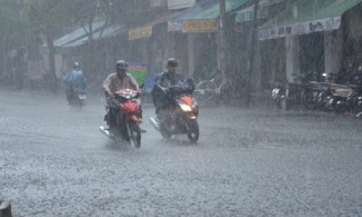 Thời tiết 25/4: Chiều và đêm nay Bắc Bộ lại có mưa rào