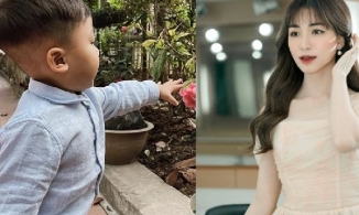 Con trai Hoà Minzy mới hơn 1 tuổi đã thuộc làu bản hit của mẹ