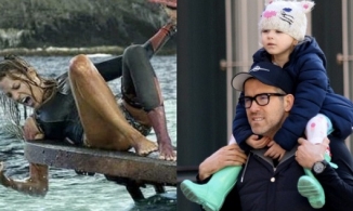Ryan Reynolds cho con xem luôn phim cá mập ăn thịt người do mẹ đóng để giúp bé cai nghiện Baby Shark