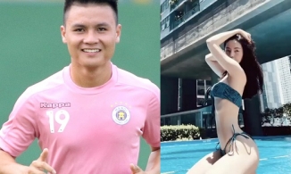 Tình tin đồn của Quang Hải làm tăng nhiệt mùa hè với thân hình căng từng cm