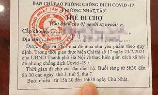 Người dân Hà Nội sẽ được phát phiếu đi chợ tuần 4 lần