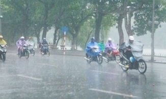 Các tỉnh đồng bằng Bắc Bộ và Thanh Hóa hôm nay và ngày mai có mưa rào kèm dông