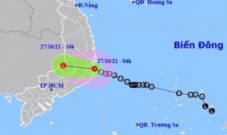 Áp thấp nhiệt đới vào bờ biển Khánh Hòa, Nam Trung Bộ và Tây Nguyên mưa to