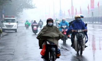 Không khí lạnh hoạt tăng cường, gây mưa rào và dông cho toàn miền Bắc, trời chuyển rét