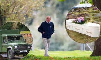 Tang lễ xanh của Hoàng thân Philip: Quan tài len và xe tang chạy bằng điện