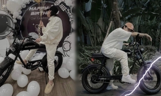 Sơn Tùng M-TP đón tuổi 27 bên xe đạp điện hiếm gặp, giá đắt bằng bốn chiếc xe máy điện của Vinfast