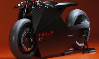 Mê mẩn mẫu concept xe mô tô điện Tesla đậm hơi thở tương lai do fanmade