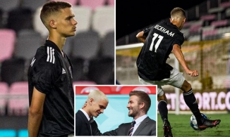 Romeo Beckham có trận đấu chuyên nghiệp đầu tiên: Đi theo bóng người cha