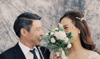 Hé lộ hậu trường chụp ảnh cưới của NSND Công Lý và bạn gái kém 15 tuổi