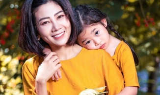 Cố nghệ sĩ Mai Phương được con gái 8 tuổi tự tay chuẩn bị bánh sinh nhật 