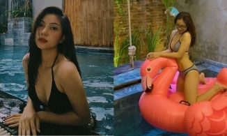 Nhật Lê mặc áo tắm, chứng minh câu 'phụ nữ đẹp nhất khi không thuộc về ai'