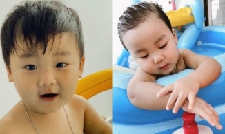 Hòa Minzy khoe ảnh 'mát mẻ' của con trai, dân tình nhốn nháo: 'Đi tắm thôi có cần đẹp trai vậy không'