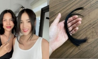 Khoe màn cắt tóc tại nhà, Kỳ Duyên lộ chi tiết sống chung với Minh Triệu