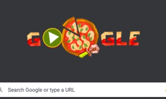 Google tôn vinh món Pizza trên trang chủ dưới dạng game cắt bánh