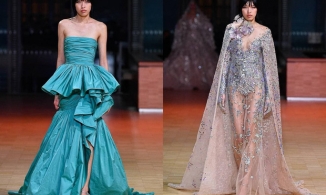 Phương Oanh Next Top xuất hiện trong show diễn của Elie Saab tại Tuần lễ thời trang Paris