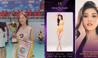 Hoa khôi bóng chuyền Đặng Thu Huyền chia tay 'quần đùi áo số' để thi Hoa hậu Hoàn vũ Việt Nam 2022
