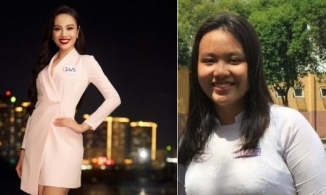 Hoa khôi Ngoại thương Huỳnh Phạm Thủy Tiên từng nặng 90kg 'lột xác' tại Hoa hậu Hoàn vũ 2022