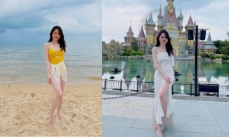 Huỳnh Anh - tình cũ Quang Hải ở hiện tại: Nhan sắc gợi cảm, thân thiết với đồng nghiệp của Quang Hải