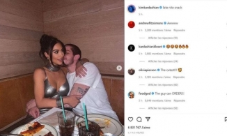 Kim Kardashian khoe ảnh hôn bạn trai trong bữa ăn, ánh mắt tình trẻ mới là thứ gây chú ý