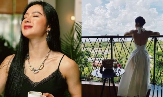 Angela Phương Trinh mặc váy 2 dây khoe bắp tay chuẩn vận động viên SEA Games môn cử tạ