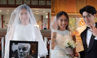 HOT: Ngô Thanh Vân thực chất đã cưới Huy Trần vào năm 2021 tại Na Uy, ôm di ảnh bố nuôi vào lễ đường