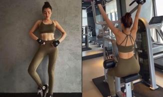 Trân Đài khoe cơ bụng số 11 đẹp từng centimet