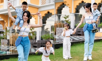 Xúc động nghe Diệp Lâm Anh tâm sự với 2 con: 'Mẹ không thể cho các con tổ ấm đủ đầy'