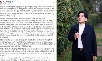 Đan Trường chính thức xin lỗi giữa ồn ào 'hát chùa'