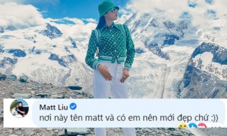 Hương Giang khoe ảnh tung tăng trên núi tuyết, Matt Liu vào nói nhớ nhung