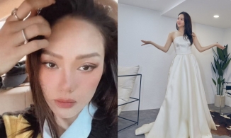 Minh Hằng lộ diện hốc hác, mặt sưng húp trước ngày cưới