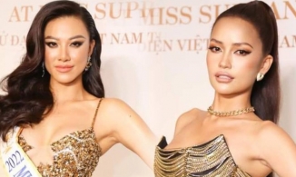 Kim Duyên bị Ngọc Châu lấn át khi tiếp đón Chủ tịch Miss Supranational 