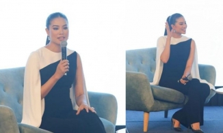 Phạm Hương diện kiến khán giả sau 4 năm sang Mỹ, từ gái son thành gái 2 con