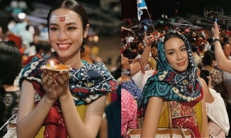 Nhìn Á hậu Thủy Tiên mà cứ ngỡ tân Hoa hậu Ấn Độ