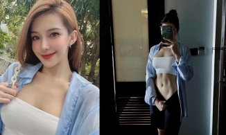Lưu Đê Ly khoe cơ bụng số 11, bí quyết là 'Ăn nhưng không nuốt'