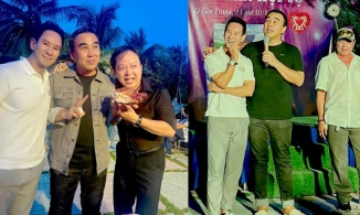 Quyền Linh và Lý Hải đối lập nhau khi đi họp lớp: Người như U40 sành điệu, người mang dép tổ ong