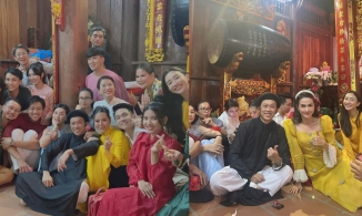 Nhà thờ Tổ trăm tỉ của Hoài Linh linh đình tiếp nghệ sĩ sau 2 năm đóng cửa