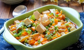 Cách làm đậu hũ non hấp tôm, món ngon 7 phút cho những nàng bận rộn