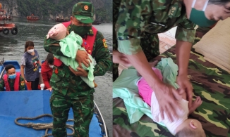 Bé gái 1 tuổi bị rơi xuống biển ở Quảng Ninh được cứu sống thần kỳ sau gần 1 tiếng 