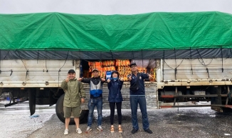 Xe tải chở đồ cứu trợ miền Trung của Hòa Minzy gặp sự cố
