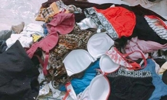 Đồ lót, váy ngủ sexy, đầm dự tiệc trong bao quần áo từ thiện miền Trung